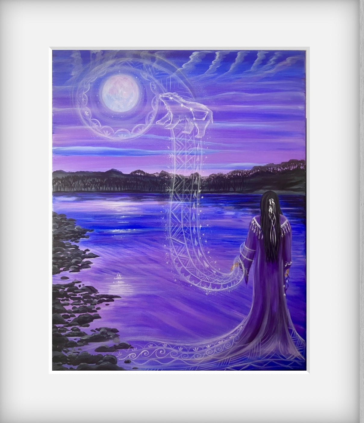 Mohawk woman bear clan print