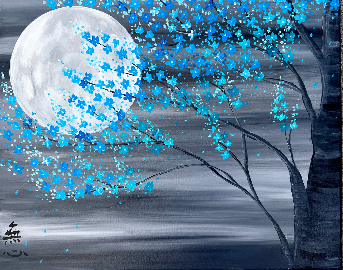 Japanese blue cherry blossom