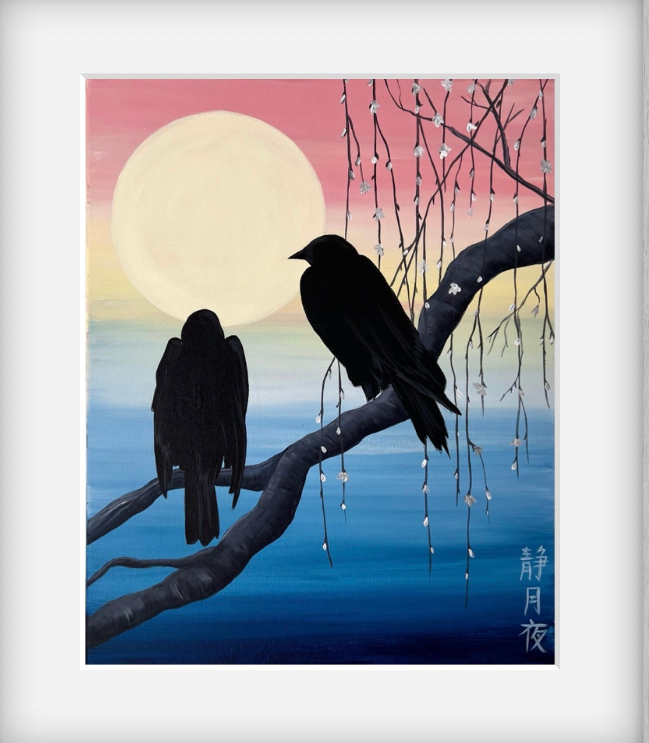 Crows on a branch