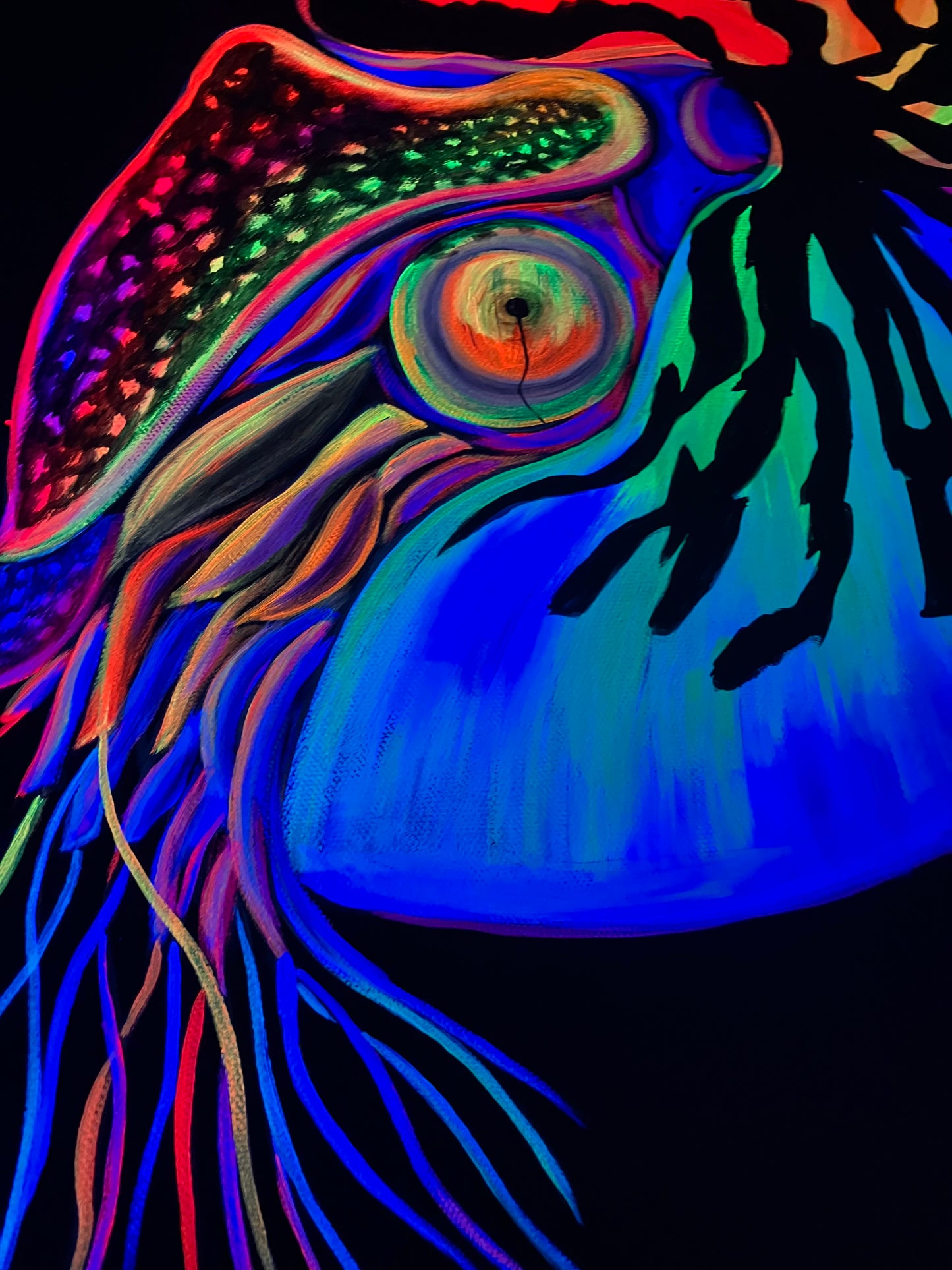 Deep sea Nautilus painting