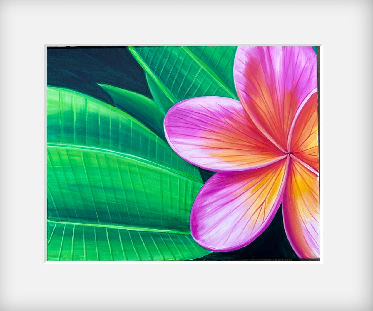 Hawaiian plumeria art print