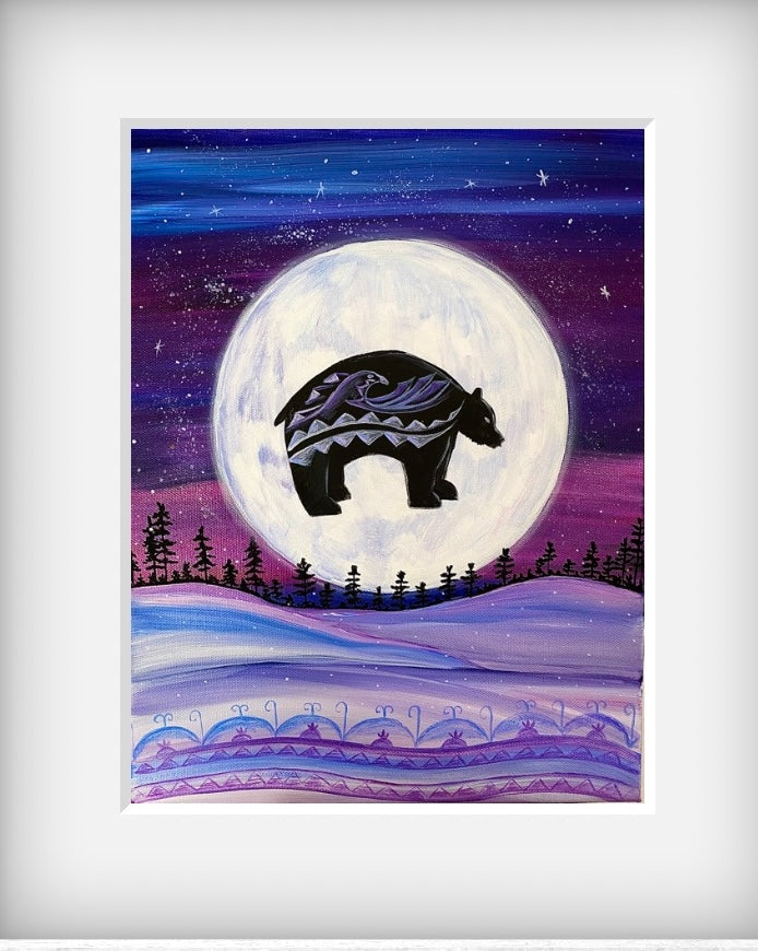 Mohawk bear clan art print Iroquois