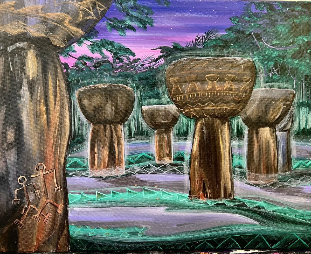 Chamorro latte stone art Guam