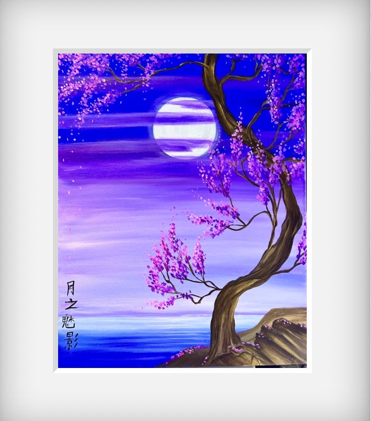 Cherry blossom art print Japanese 