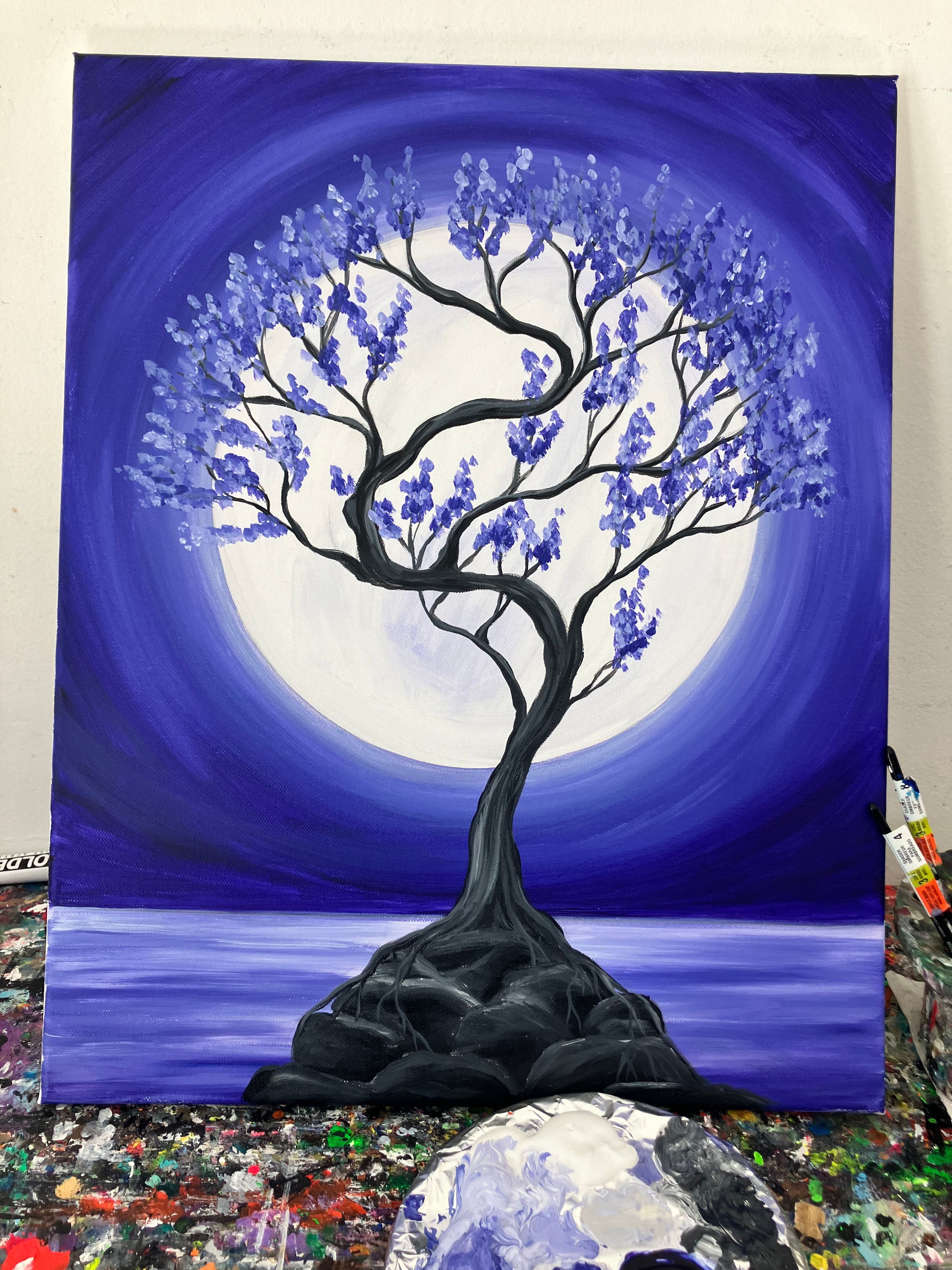 Bonsai tree painting