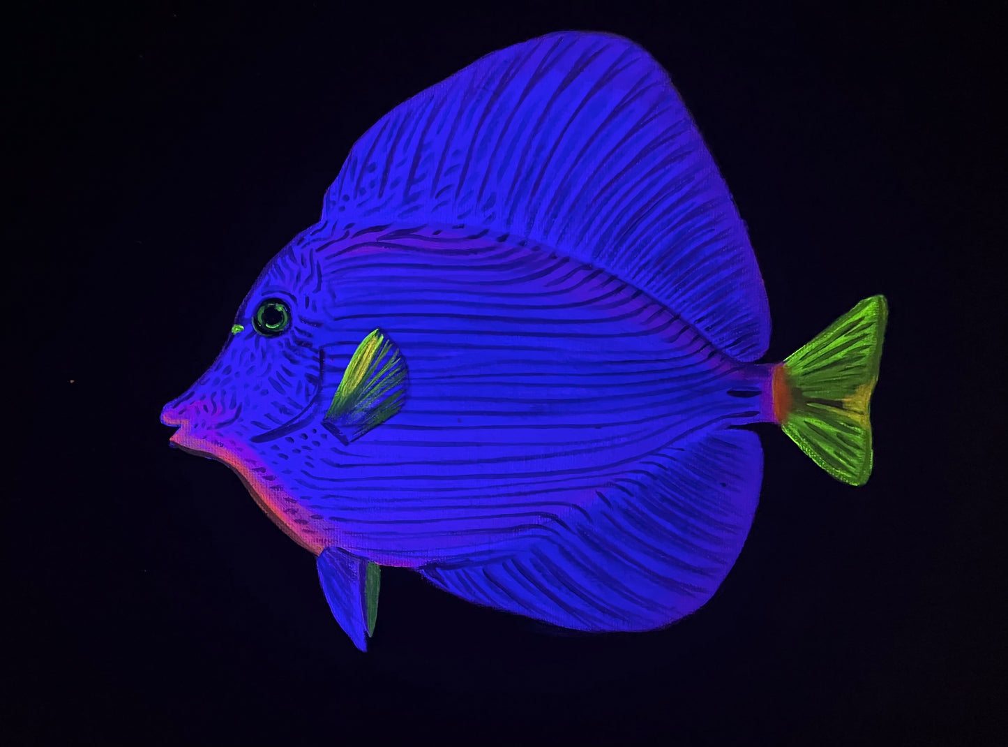 Purple gem tang original black light painting