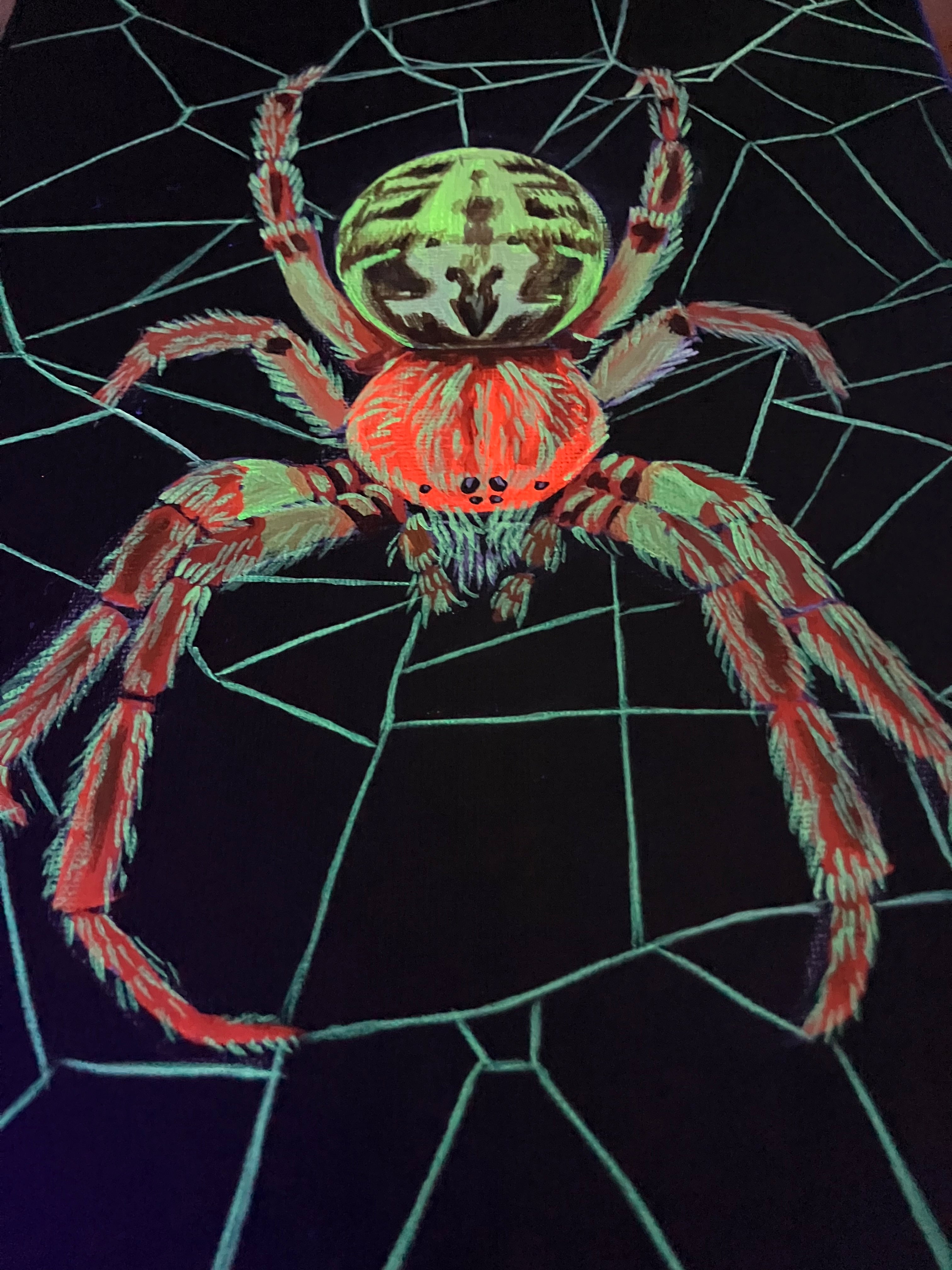 Up close spider painting