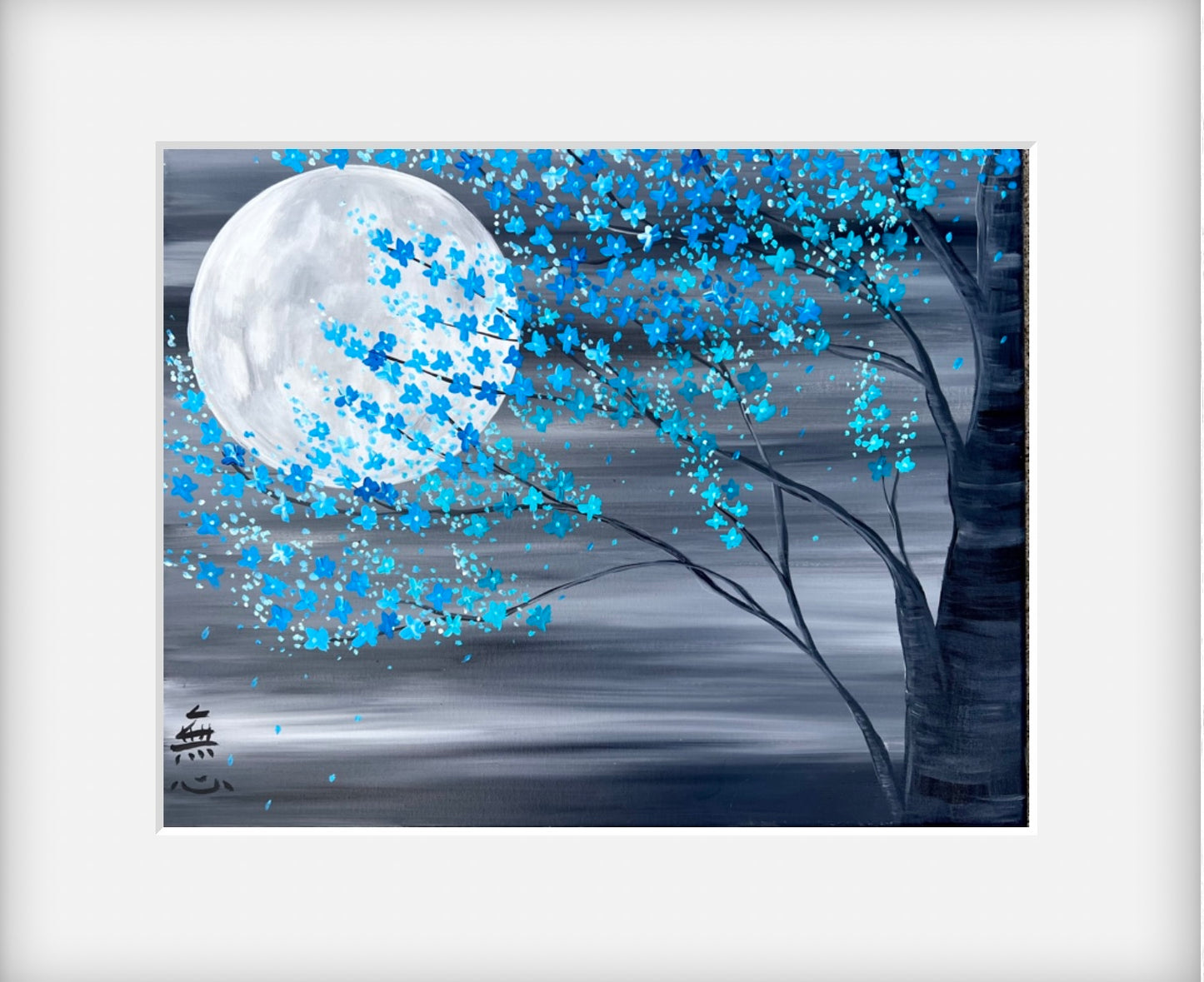 Japanese blue cherry blossom