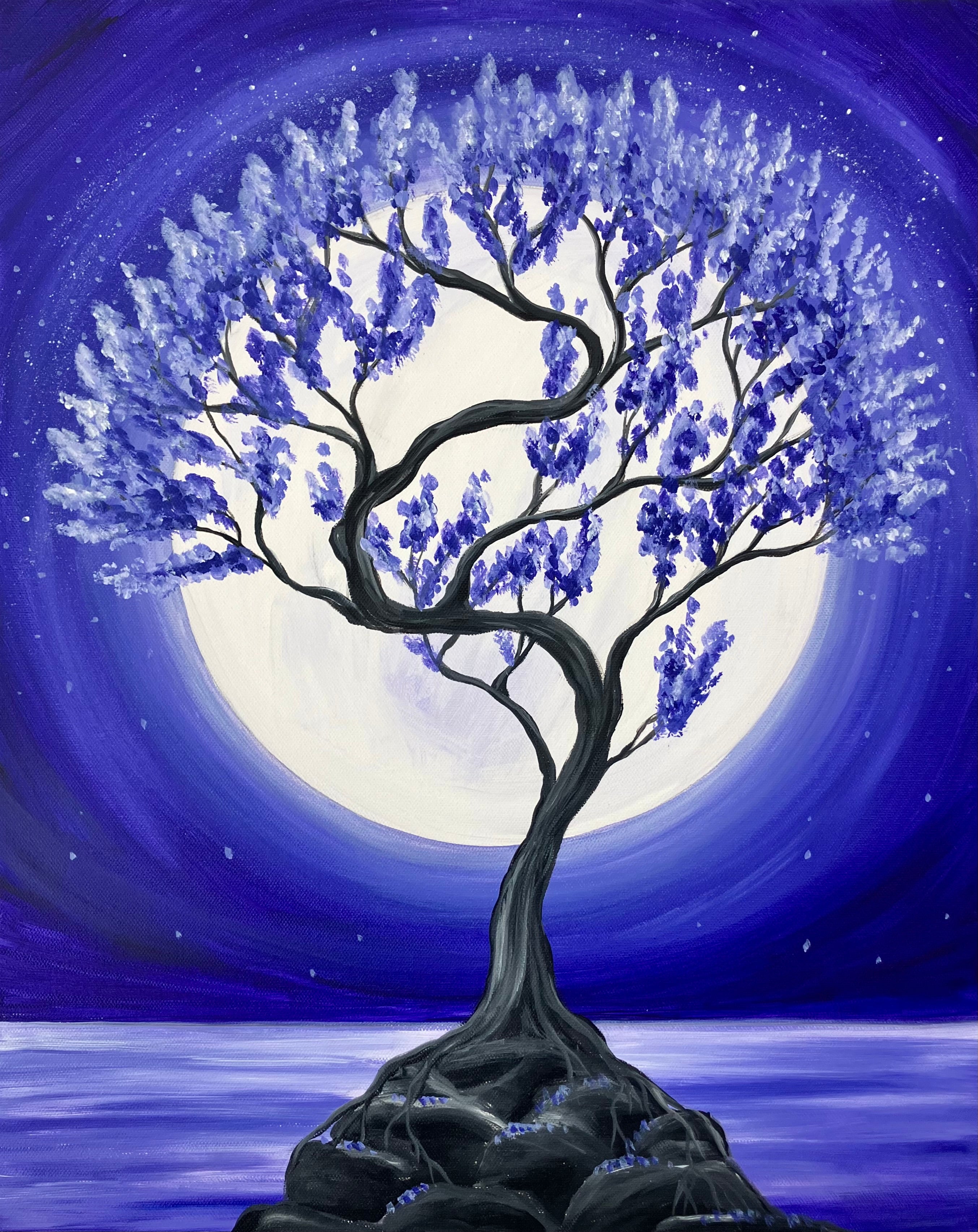 Bonsai tree painting