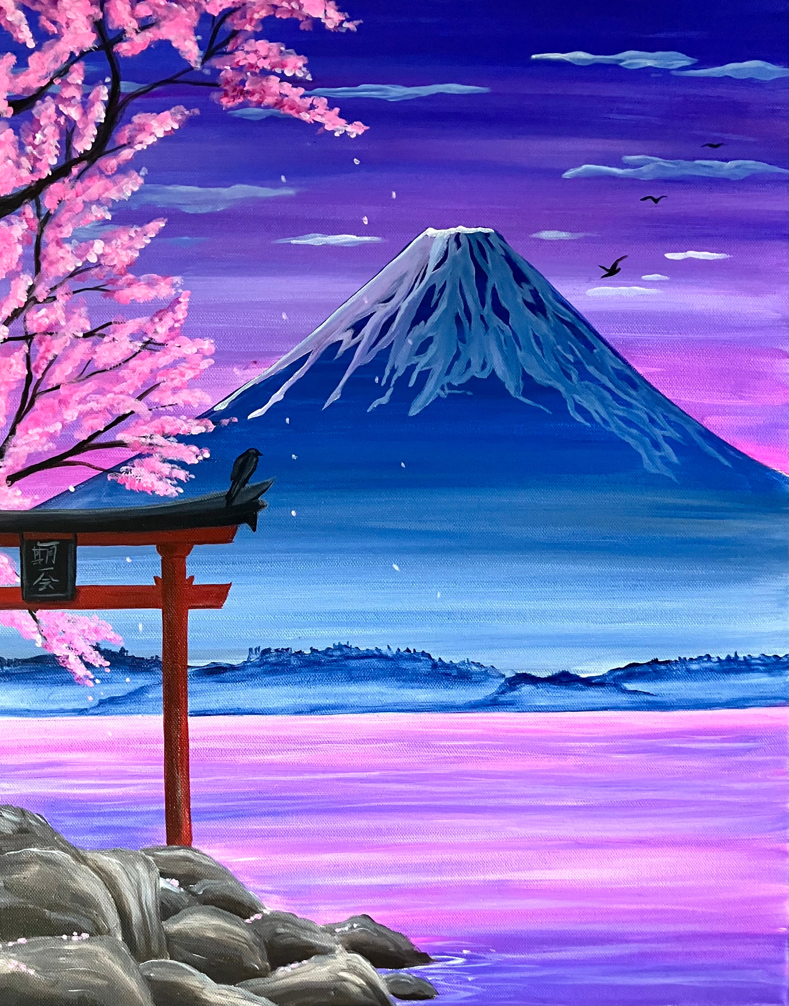 Mount Fuji Japanese painting