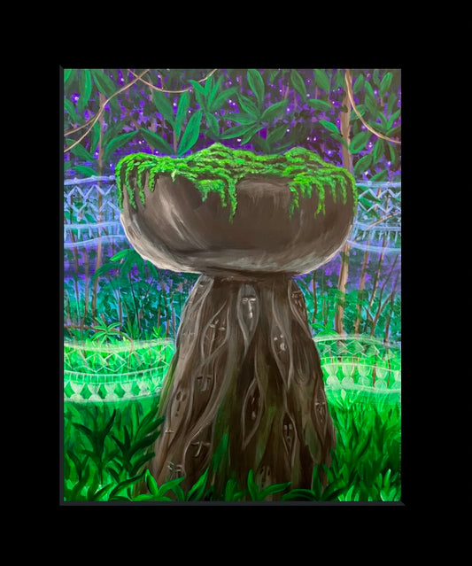 Latte stone art Chamorro print