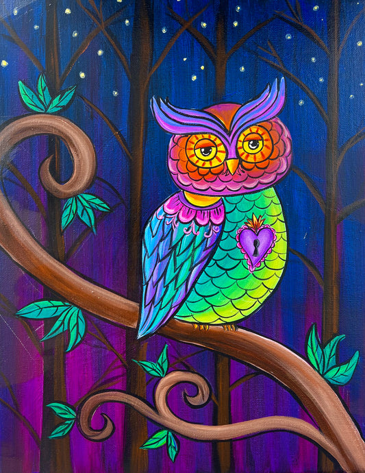 Mexican folk art owl