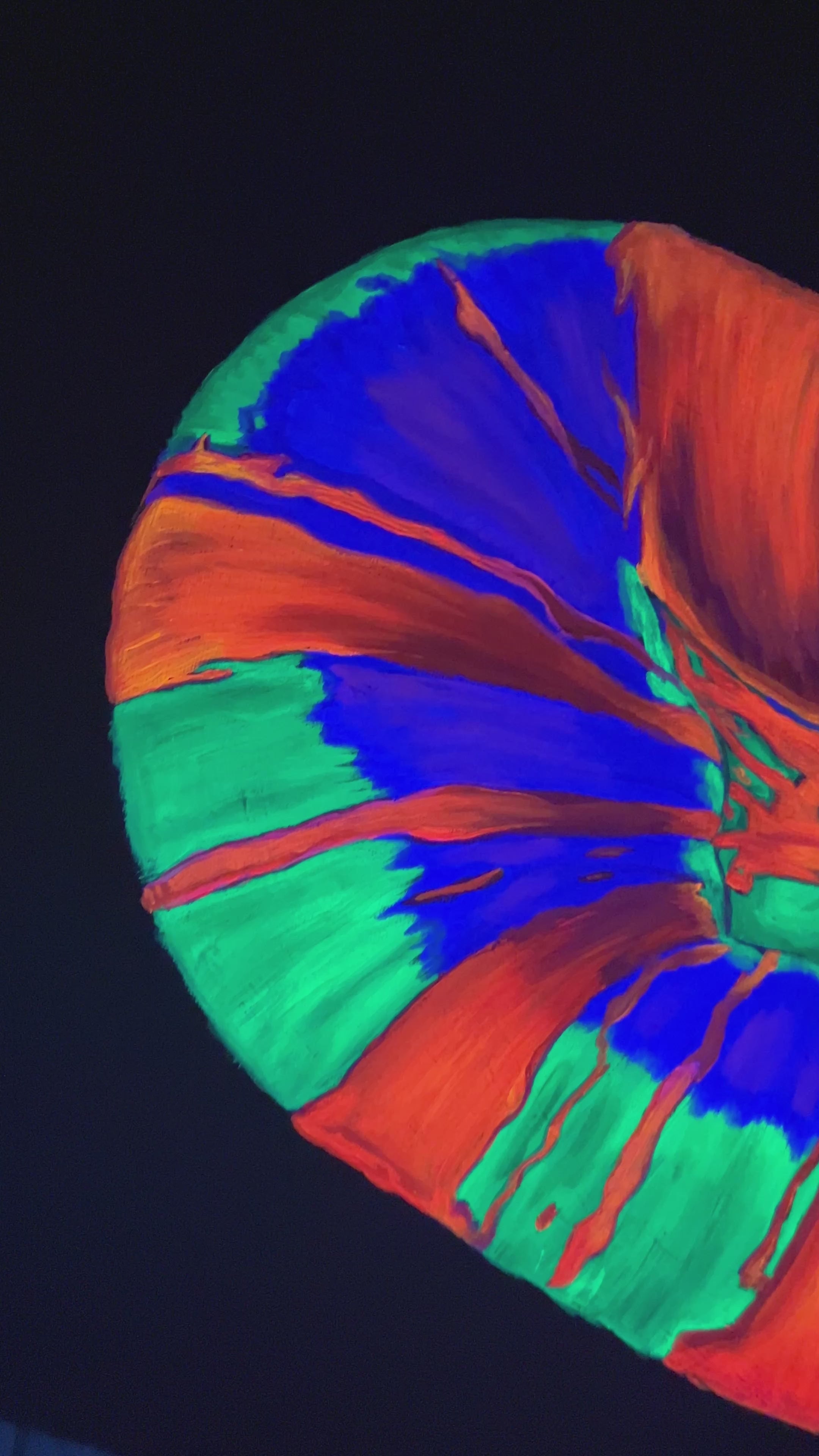Scolymia original black light painting