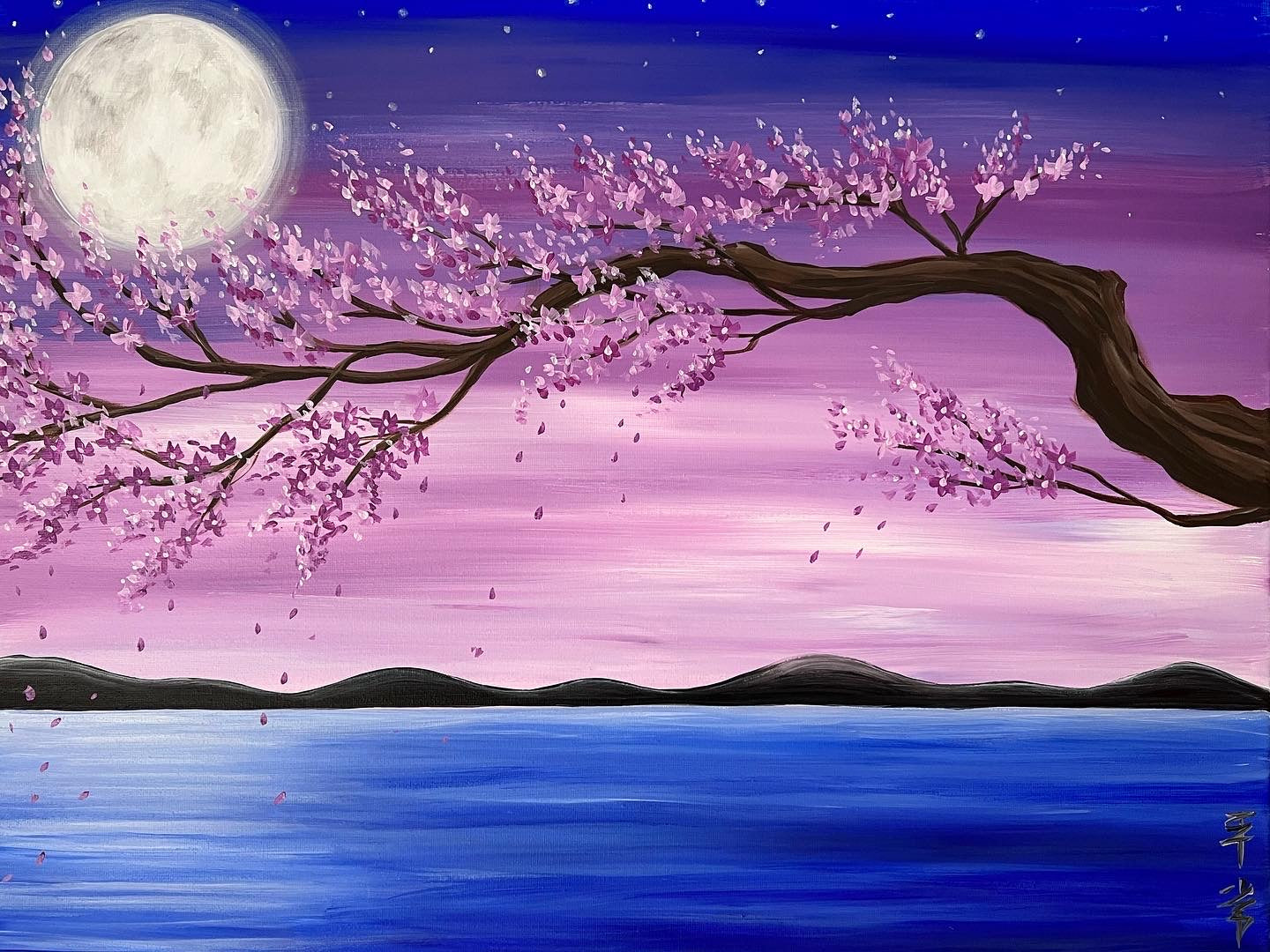 Cherry blossom art Japanese 