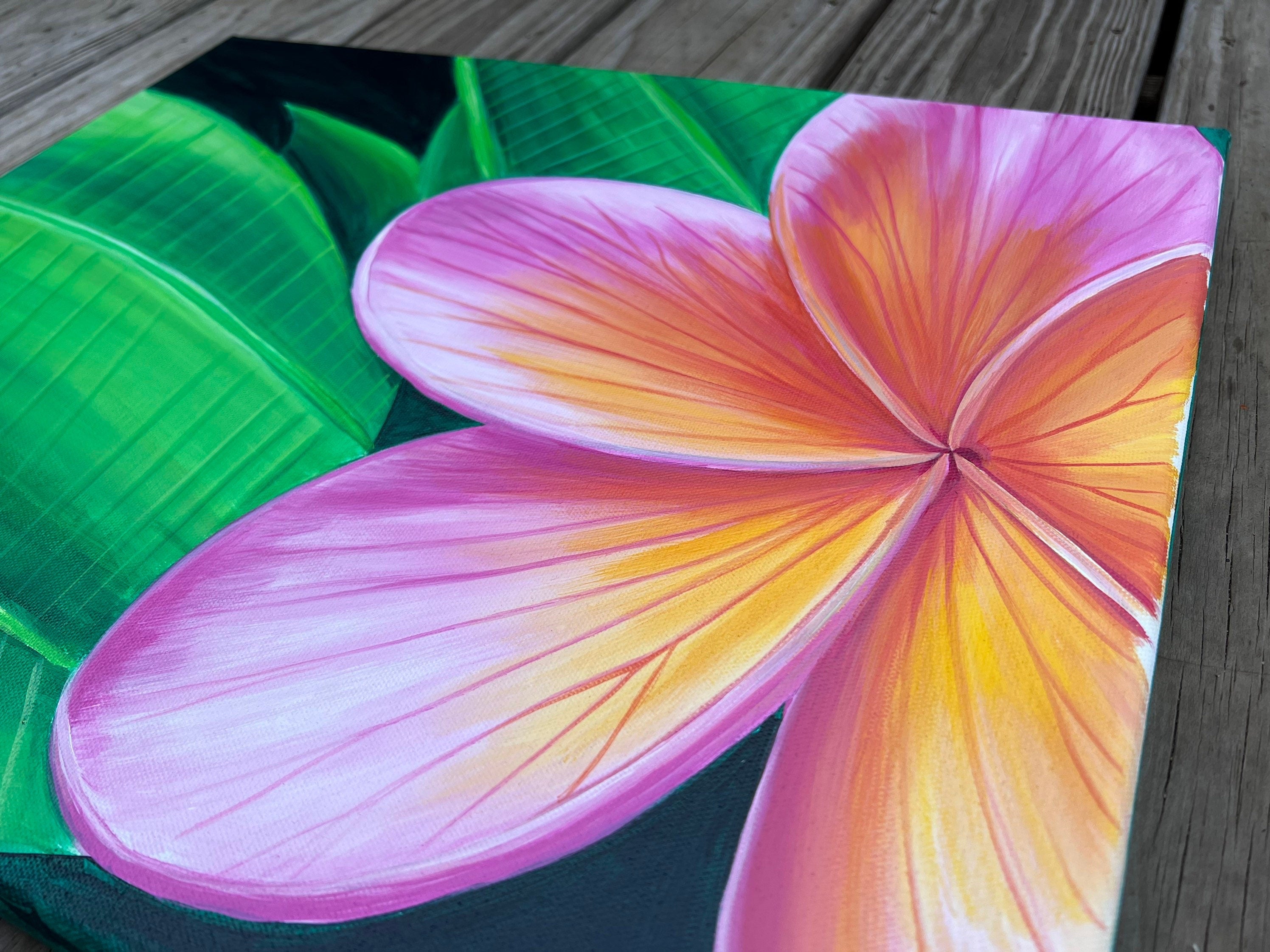 Hawaiian plumeria side view