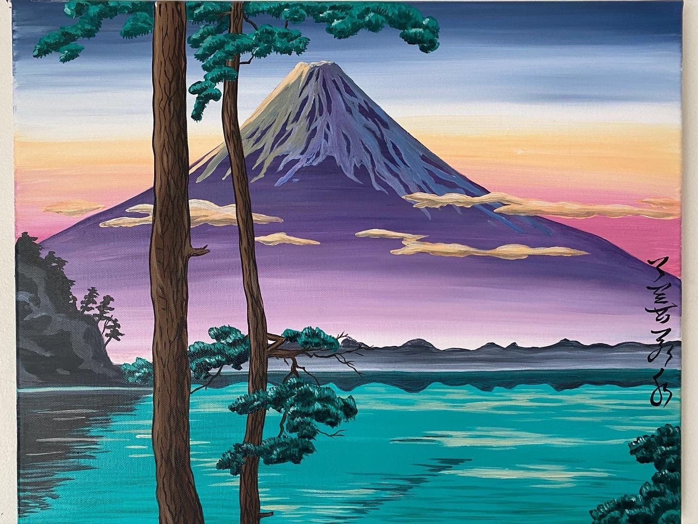Mount Fuji painting 