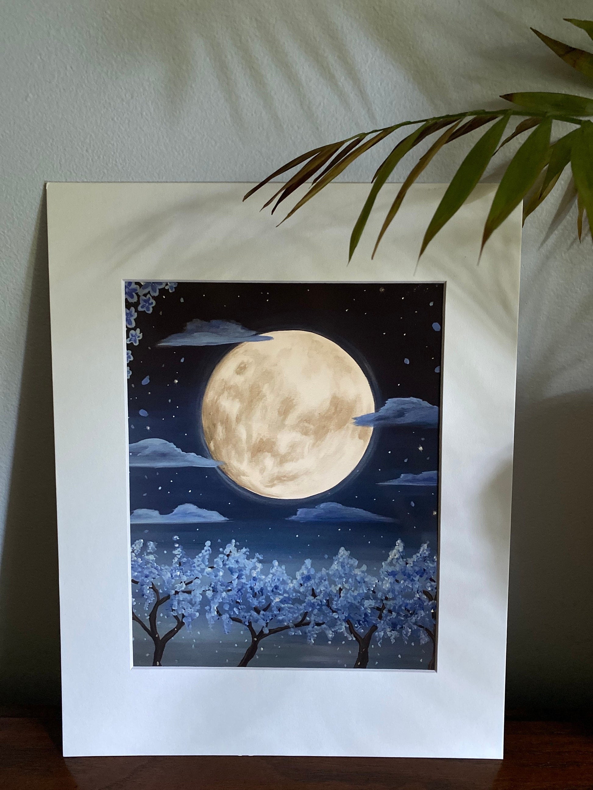 Japanese cherry blossom art print 