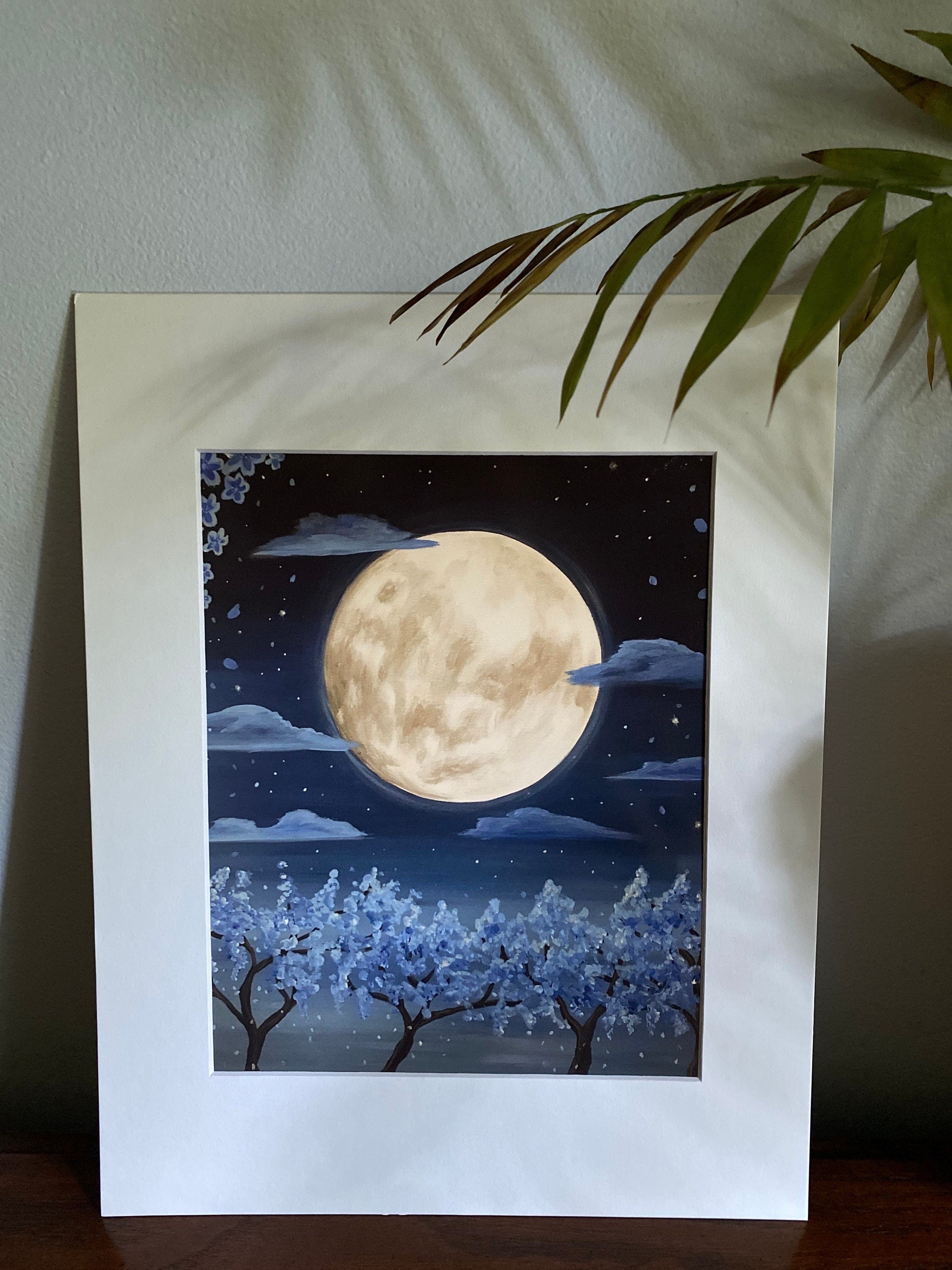 Japanese cherry blossom art print 